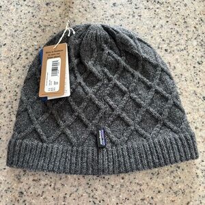 Patagonia Women's Honeycomb Knit Beanie, Gray, NWT